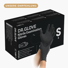 Dr. Glove Nitril Einmalhandschuhe puderfrei, schwarz 100 Stück