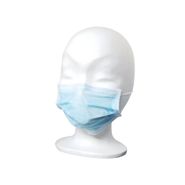 OP-Maske aus Vliesstoff mit Gummibändern, 3-lagig