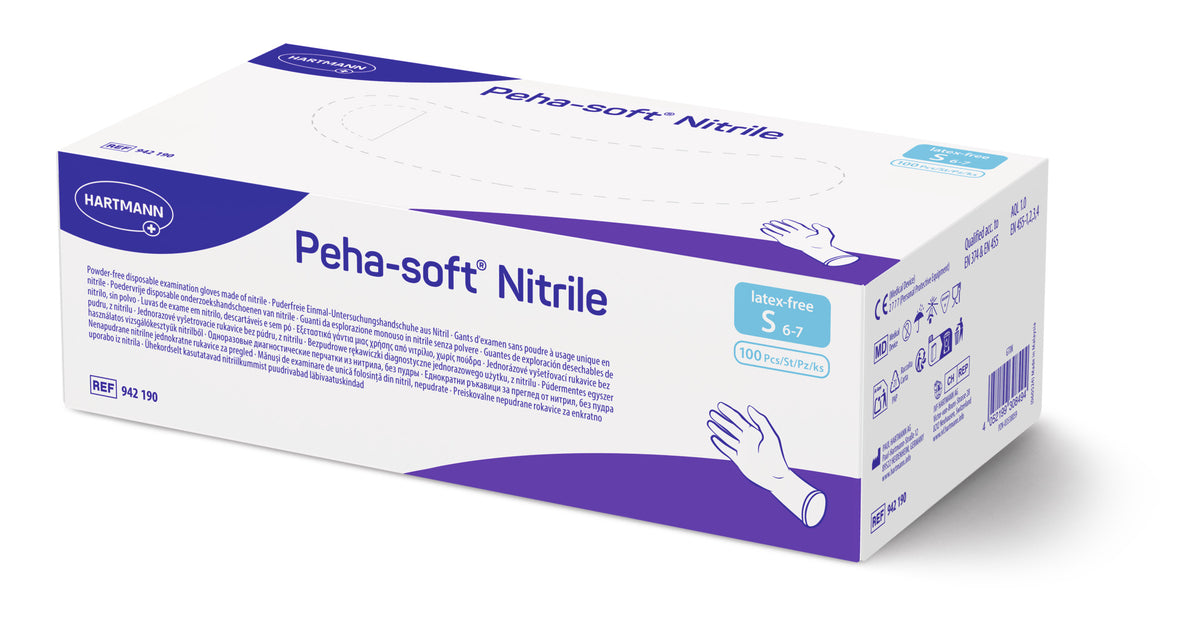 Peha-Soft Nitrile Handschuhe puderfrei royalblau kaufen – Handschuhgroßhandel