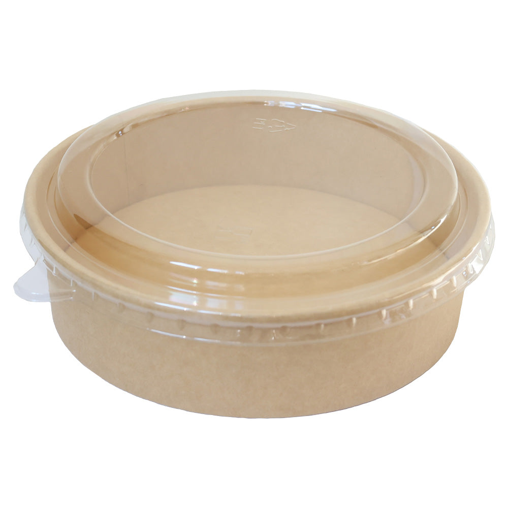 Kraftpapier Salatschalen mit Deckel 1100 ml, 300 Stk.
