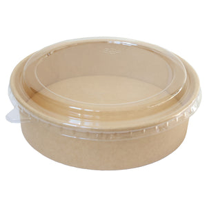 Kraftpapier Salatschalen mit Deckel 1100 ml, 300 Stk.