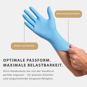 Dr. Glove Nitril Einmalhandschuhe puderfrei, blau 100 Stück GRATISARTIKEL