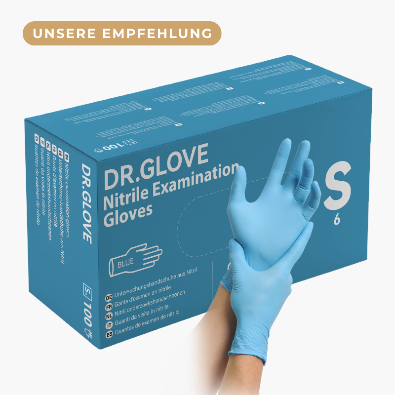 Dr. Glove Nitril Einmalhandschuhe puderfrei blau kaufen – Handschuhgroßhandel