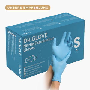 Dr. Glove Nitril Einmalhandschuhe puderfrei blau kaufen – Handschuhgroßhandel