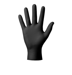 MERCATOR gogrip Nitril-Handschuhe mit Diamanttextur schwarz