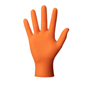 MERCATOR gogrip Nitril-Handschuhe mit Diamanttextur orange