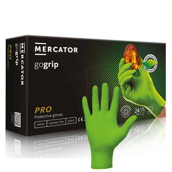 nitril handschuhe großpackung Einmalhandschuhe 50 Stück MERCATOR Gogrip-pro Nitrilhandschuhe