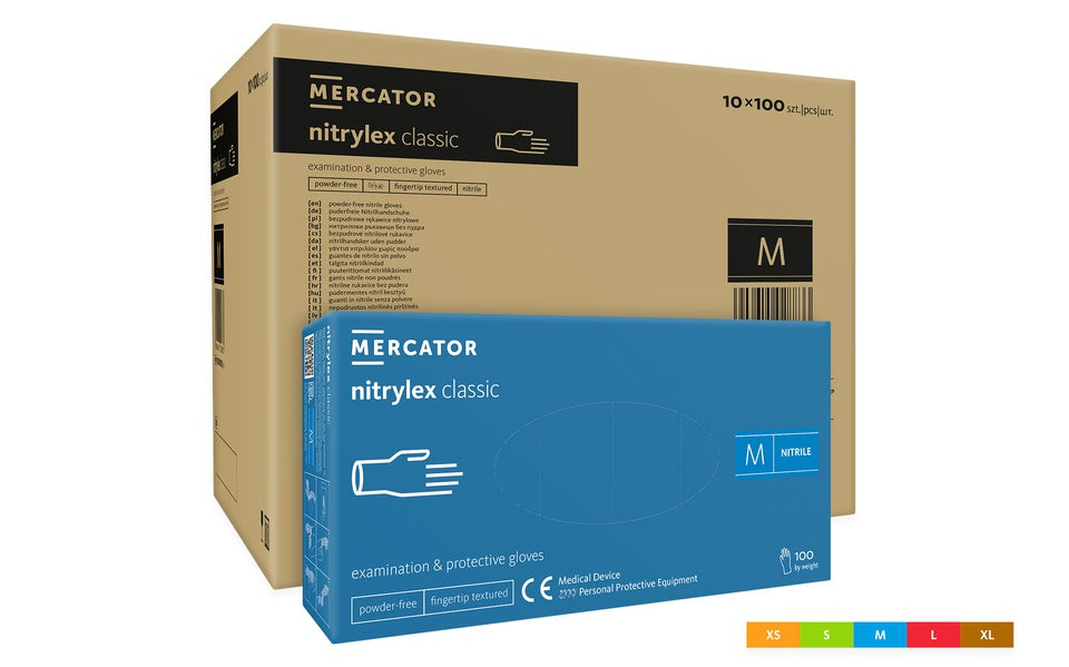 nitrylex classic handschuhe Mercator Nitrylex Classic-Nitril Premium Handschuh Blau – Handschuhgroßhandel