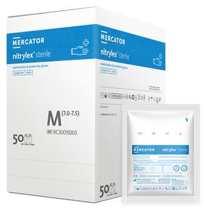 Mercator nitrylex puderfreie sterille OP Handschuhe
