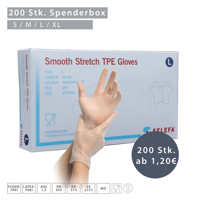 ONEMED Smooth Stretch TPE Gloves Einweghandschuhe