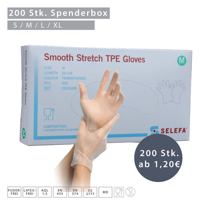 ONEMED Smooth Stretch TPE Gloves Einweghandschuhe